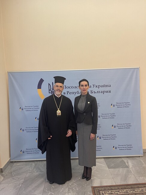 Западно и Средноевропейски митрополит Антоний: Среща в посолството на Украйна по покана на Нейно Превъзходителство г-жа Олеся Илашчук