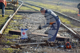 Хасково - гара - релси - ремонт