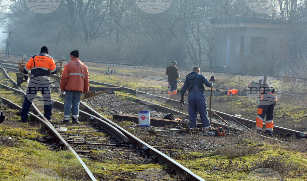 Хасково - гара - релси - ремонт