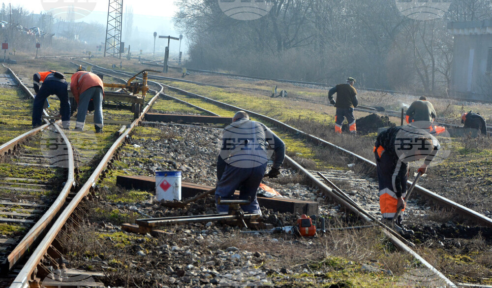 Хасково - гара - релси - ремонт