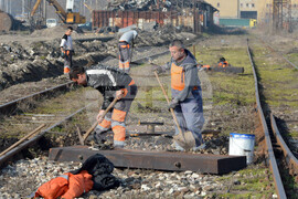 Хасково - гара - релси - ремонт
