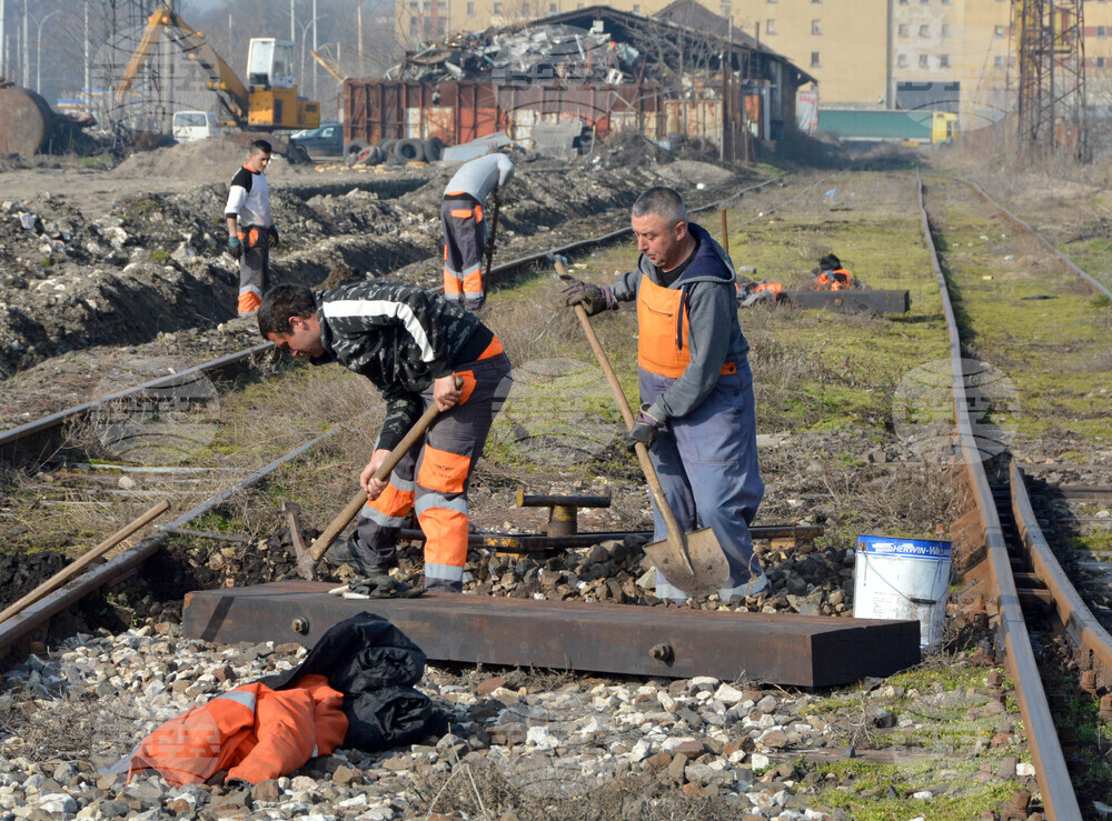 Хасково - гара - релси - ремонт