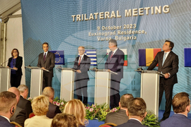 Варна - България, Румъния и Гърция - тристранна среща - пресконференция