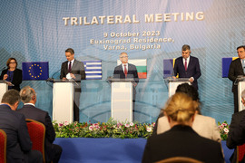 Варна - България, Румъния и Гърция - тристранна среща - пресконференция