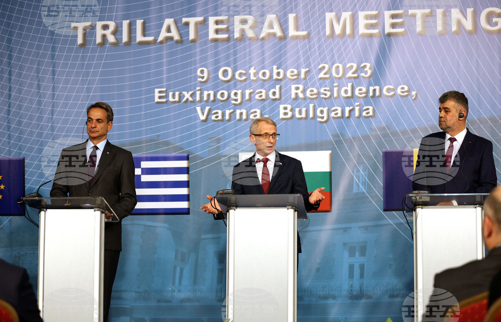 Варна - България, Румъния и Гърция - тристранна среща - пресконференция
