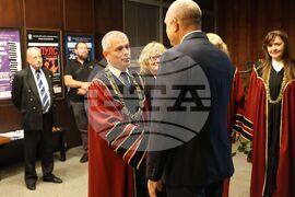 Бургас - университет "Проф. д-р Асен Златаров" - Румен Радев - плакет "Св. св. Кирил и Методий