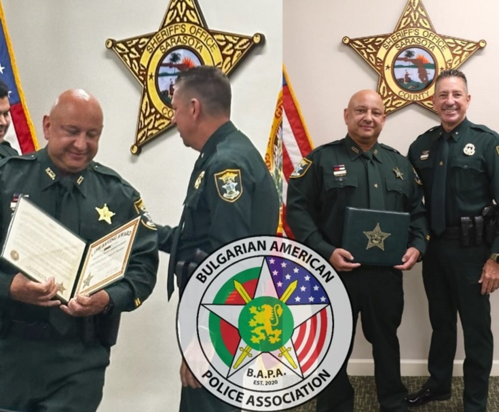 BAPA's Deputy Sheriff Asen Dimitrov Receives His Third Life Saving Award