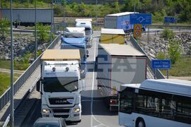 Благоевград - АМ „Струма“ - протест - превозвачи