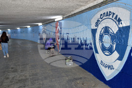 Варна - подлез - футболен клуб - графити