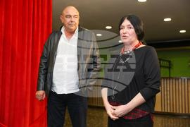 Сатиричен театър - колона с маски - откриване