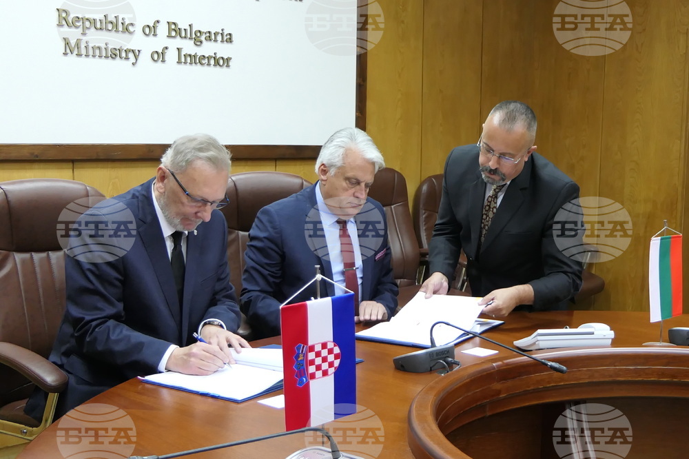 Bulgaria and Croatia Sign Agreement on Cooperation in Disaster Management