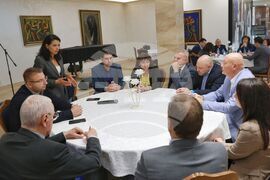 Ваня Григорова - Иван Таков - среща с ректори на висши училища