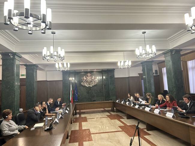 Борислав Сарафов се срещна с мониторинговата група към Комисията по граждански свободи, правосъдие и вътрешен ред