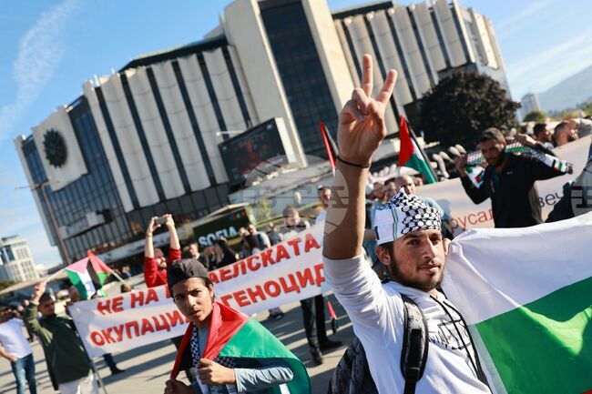 Протест - палестински народ - подкрепа