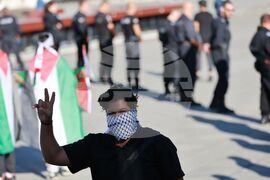 Протест - палестински народ - подкрепа