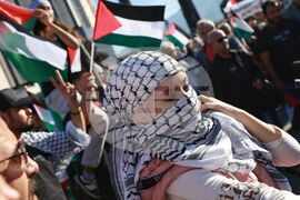 Протест - палестински народ - подкрепа