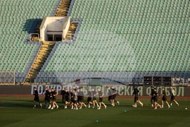 Футбол - Литва - тренировка