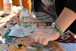 Пловдив - ученици - стенописно пано