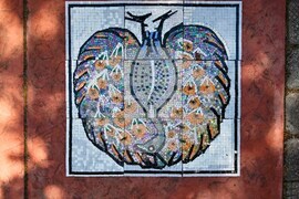 Пловдив - ученици - стенописно пано