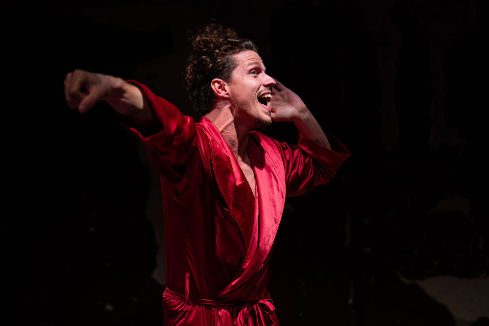 Моноспектакълът "Кученцето се засмя" на SPAM Studios-София е част от програмата на фестивала „Млад отворен театър“ в Скопие