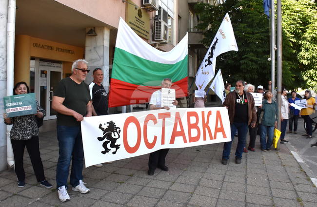 Видин - партия "Възраждане" - протест