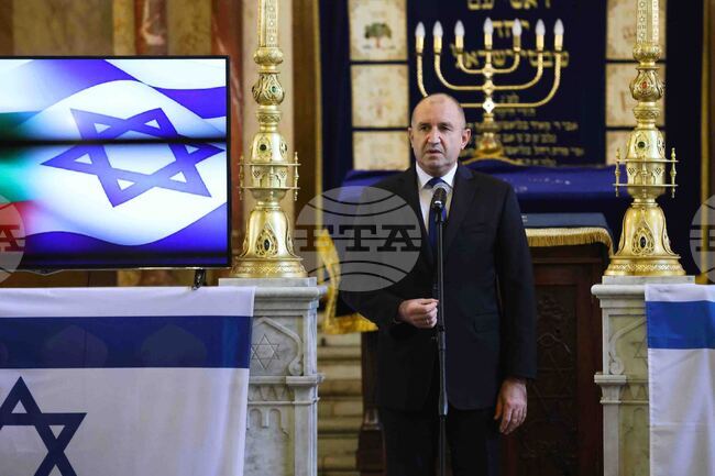 Централна софийска синагога - молитва за мир 