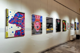 Добрич - Художествена галерия - изложба - плакати - Людмил Чехларов – Снимка: Александра Антонова