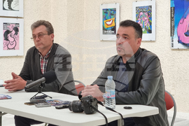 Добрич - Художествена галерия - изложба - плакати - Людмил Чехларов – Снимка: Александра Антонова