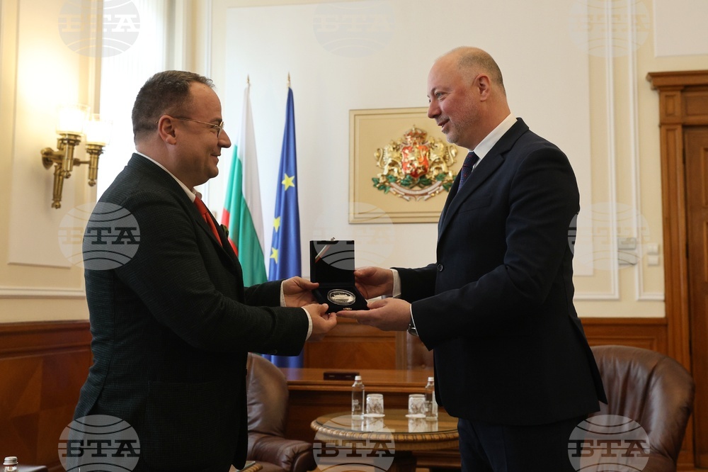 Росен Желязков - Иво Димитров - плакет - връчване
