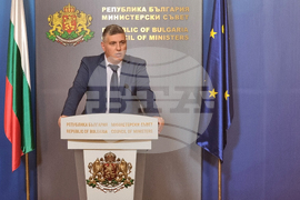 Министерски съвет - Андрей Цеков - брифинг