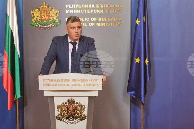 Министерски съвет - Андрей Цеков - брифинг