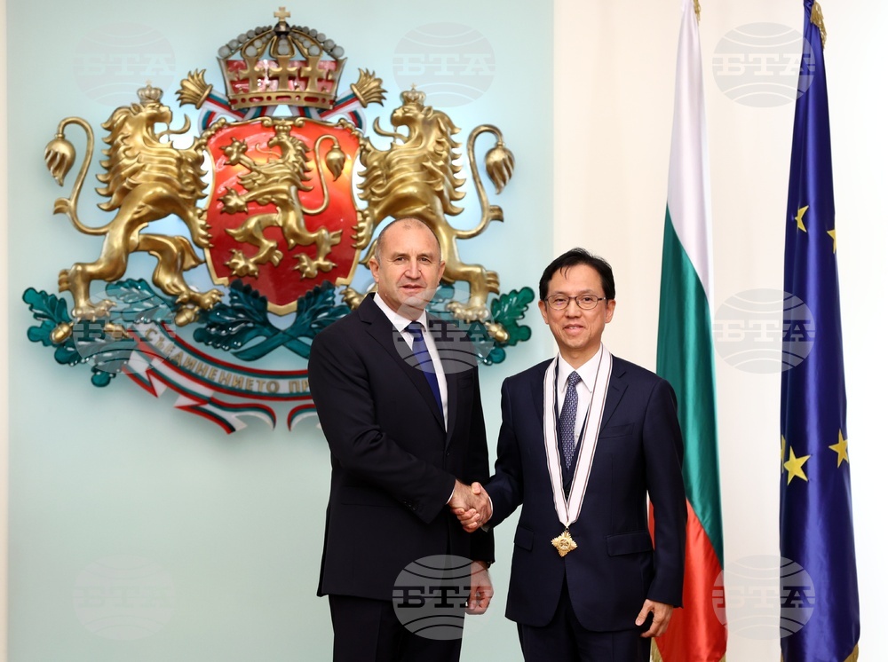 Bulgarian President Confers Order of Madara Horseman on Japanese Ambassador