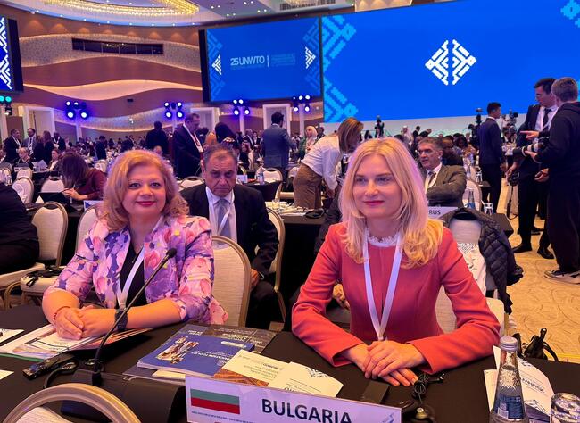Министърът на туризма Зарица Динкова е в Узбекистан за участие в 25-a сесия на Генералната асамблея на Световната организация по туризъм към ООН