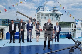 Русе - именуване на новопостроен маневрен кораб „Искър“  - церемония