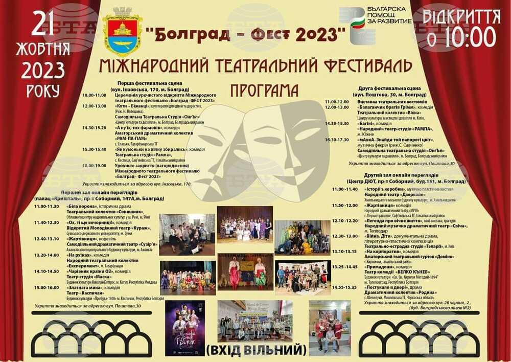 Second International Amateur Theatre Festival Takes Place in Bolhrad