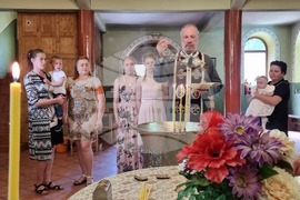 Кърджали - украински деца - кръщавка