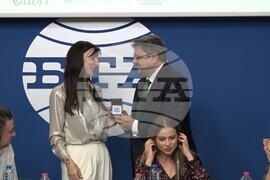 Национален пресклуб на БТА София - Синелибри 2023 - пресконференция - Кирил Вълчев - Жаклин Вагенщайн