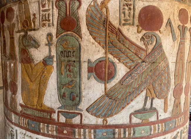  Египет - цветни релефи - откритие