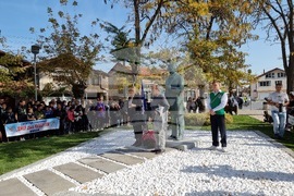 Ямбол - Паметник на ямболските учители - народни будители - откриване