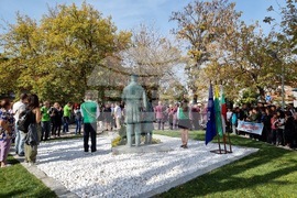 Ямбол - Паметник на ямболските учители - народни будители - откриване