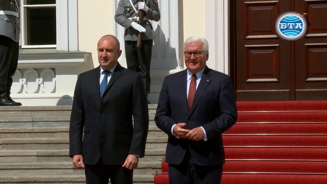 Президентът Румен Радев се срещна с германския президент Франк-Валтер Щайнмайер