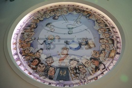 Сатиричен театър "Алеко Константинов" - стенопис „Небесен театър“