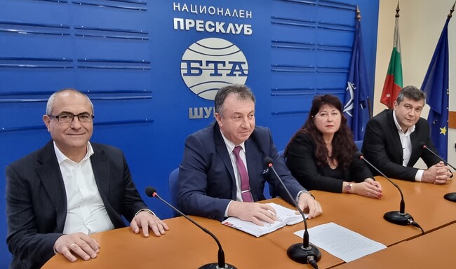 Пресконференция на кандидата на „БСП за България“ за кмет на Шумен проф. Христо Христов и кандидати за общински съветници от коалицията