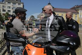 Мотоциклетисти - протест