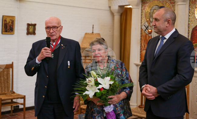 Германия - Румен Радев - проф. д-р Герд-Винанд Имайер - почетен знак