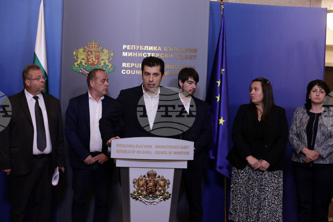 Министерски съвет - Кирил Петков - представители на транспортния бранш