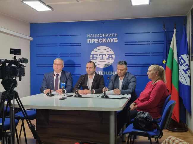 Съвместна извънредна пресконференция на четирима кандидат-кметове за община Кюстендил