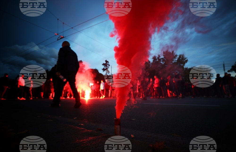 Фенове на ЦСКА - протест