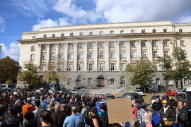 Протест в подкрепа на машинното гласуване