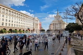 Протест в подкрепа на машинното гласуване
